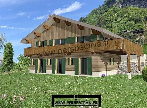 chalet bois haute savoie 74