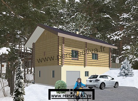 chalet en rondins